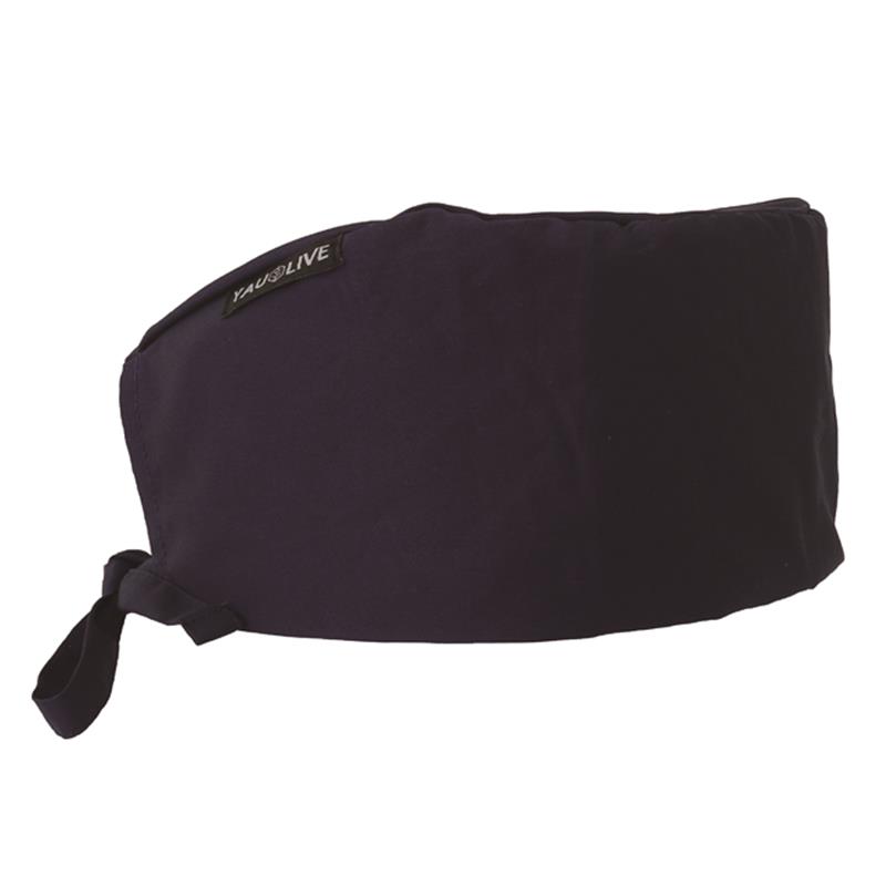 Tie-Back Modern Classic Scrub Cap,Breathable No-Slip Unisex for Men & Women - Navy Blue (SHTC-2508B)